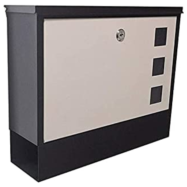 Duokon Boîte aux lettres en fer Boîte aux lettres murale en fer de