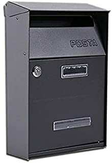 YIQQWS Boîte aux Lettres Boîte aux Lettres verrouillable fixée au Mur