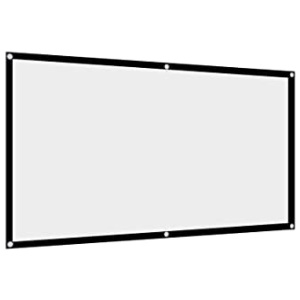 PHSH Écran De Projection Pliable, sans Perforation, Pliable, Anti-Rides, Bord Noir, Non Lavable, Facile à Installer Et à Utiliser, Adapté Au Home Cinéma Intérieur Et Extérieur
