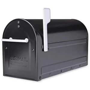 Architectural mailboxes 7900–7b-sr-10 Boulder Postmount Boîte aux lettres, grande, Noir,