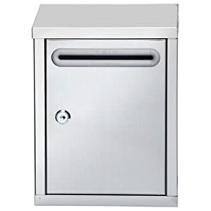 SHYPwM Boîte Aux Lettres Simple De Villa De Boîte Aux Lettres Imperméable De Boîte Aux Lettres d’acier Inoxydable avec La Boîte De Réception Extérieure De Mur De Serrure