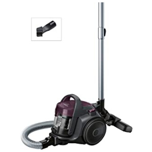 Bosch Série 2 Aspirateur sans sac BGC05AAA1 – Aspirateur au format ultra compact et poids léger, avec filtre hygiénique lavable et haute performance d’aspiration – Couleur : Violet