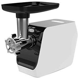ZLDGYG Hachoir à viande électrique, viande en acier inoxydable Hachoir et saucisse Stuffer, nourriture Hachoir Machine for utilisation à domicile d’argent, for la viande, les légumes, l’ail, les fruit
