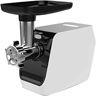 ZLDGYG Hachoir à viande électrique, viande en acier inoxydable Hachoir et saucisse Stuffer, nourriture Hachoir Machine for utilisation à domicile d’argent, for la viande, les légumes, l’ail, les fruit