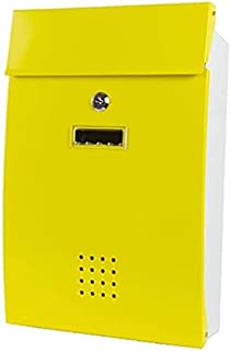 Wzglod Boîtes Postales boîte Messagerie boîte de Messagerie boîte à Lettres Mail boîte de boîtes de Papier de Fer Rural de Plein air Ménage extérieur étanche de la boîte aux Lettres de Verrouillage