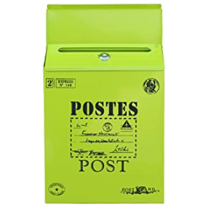 SHOP YJX Mur de boîte aux Lettres Pastorale créative européenne postbox étanche extérieure avec boîte aux Lettres de Verrouillage