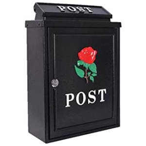 SFFZY Boîte de rangement de lettre Boîte aux lettres électronique, courrier extérieur mur-européen colonnes de journaux villa jardin extérieur pluie étanche en fonte d’aluminium boîte aux lettres boît