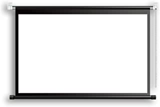 XIONGGG Écran de projection rétractable manuel Blanc 16:9 Écran de projection pliable pour home cinéma sans pli 60″/72″/84″/100″/120″