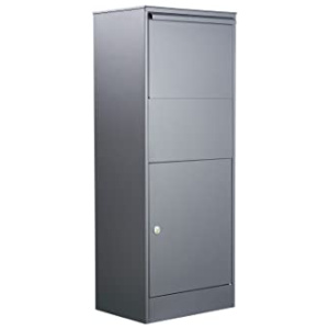 Boîte aux lettres Allux 600 – Boîte de récupération en acier galvanisé XXL, noir: F54790