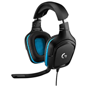 Logitech G432 Casque Gamer Filaire, Son 7.1 Surround, DTS Headphone:X 2.0, Transducteurs 50mm, USB/Audio Jack 3,5mm, Micro avec Sourdine Flip-Up, Poids Léger ,PC/Xbox One/PS4/Nintendo Switch – Noir