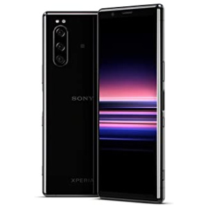 Sony Xperia 5 Smartphone débloqué 4G (Ecran 21: 9 Cinemawide OLED de 6, 1″ 128 Go Double SIM Android Pie)  Noir