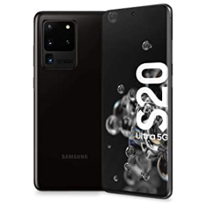 Samsung Galaxy S20 Ultra – Smartphone Portable débloqué 5G (Ecran: 6,9 pouces – 128 Go – Double Nano-SIM – Android) – Noir