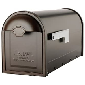 Architectural mailboxes 8830rz-10 Winston Post Plat Boîte aux lettres, Medium, Frotté Bronze