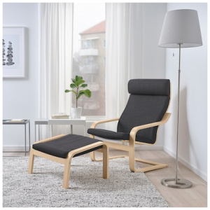 POÄNG Fauteuil, plaqué bouleau/Knisa