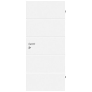 Porte de chambre Fila 5 Weißlack 86 cm x 198,5 cm Anschlag Rechts