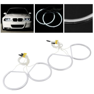 12V CCFL Angel Eyes Halo Anneaux avec High Fit pour E46 Blanc