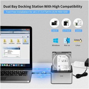 Station de Clonage pour disque dur externe USB 3.0 / SATA