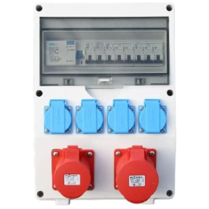 Répartiteur / Tableau electrique mural CEE + 1 x 16 A + 1 x 32 A + 4 x 230