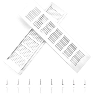 2 x grille de ventilation, acier inoxydable, 80 mm x 300 mm