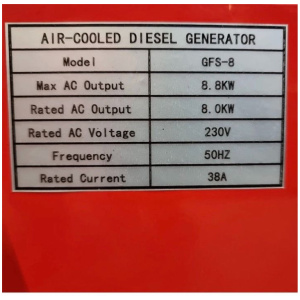 Groupe électrogène diesel 8kw Bauer GFS 8 / NEUF