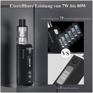 Kit E-Cigarette Manvap, E-Shisha 80 W