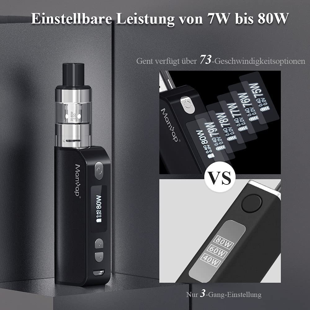 Kit E-Cigarette Manvap, E-Shisha 80 W - OUAGADOUGOU.ONLINE