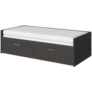 BRIMNES Lit banquette 2p (struct + matelas)