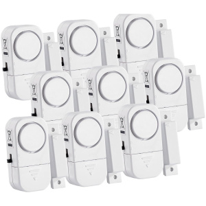 Lot de 9 mini alarmes de porte et fenêtre, 95 dB