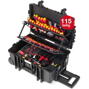 Set d’outils électricien Competence XXL II 115 pièces en mallette