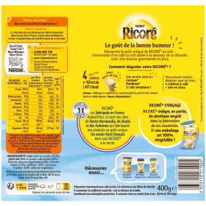 Café Soluble Chicorée au Lait RICORE la boîte 400g