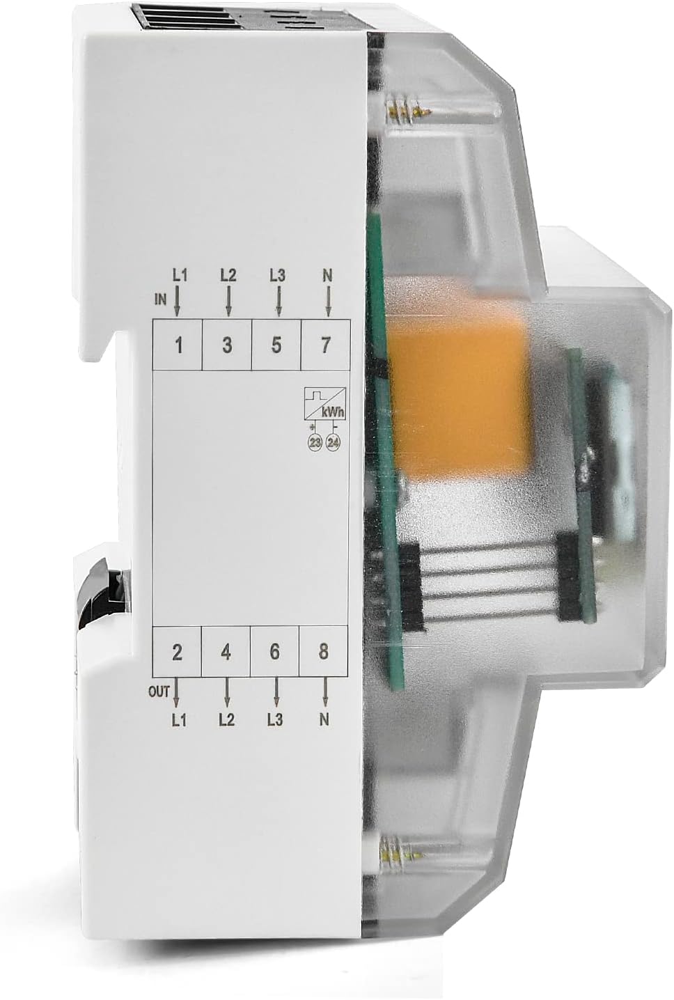Compteur électrique numérique 3 phases - Compteur électrique numérique LCD  3 phases - 3 phases - 4 conducteurs - 230 V / 400 V AC 80 A : :  Bricolage
