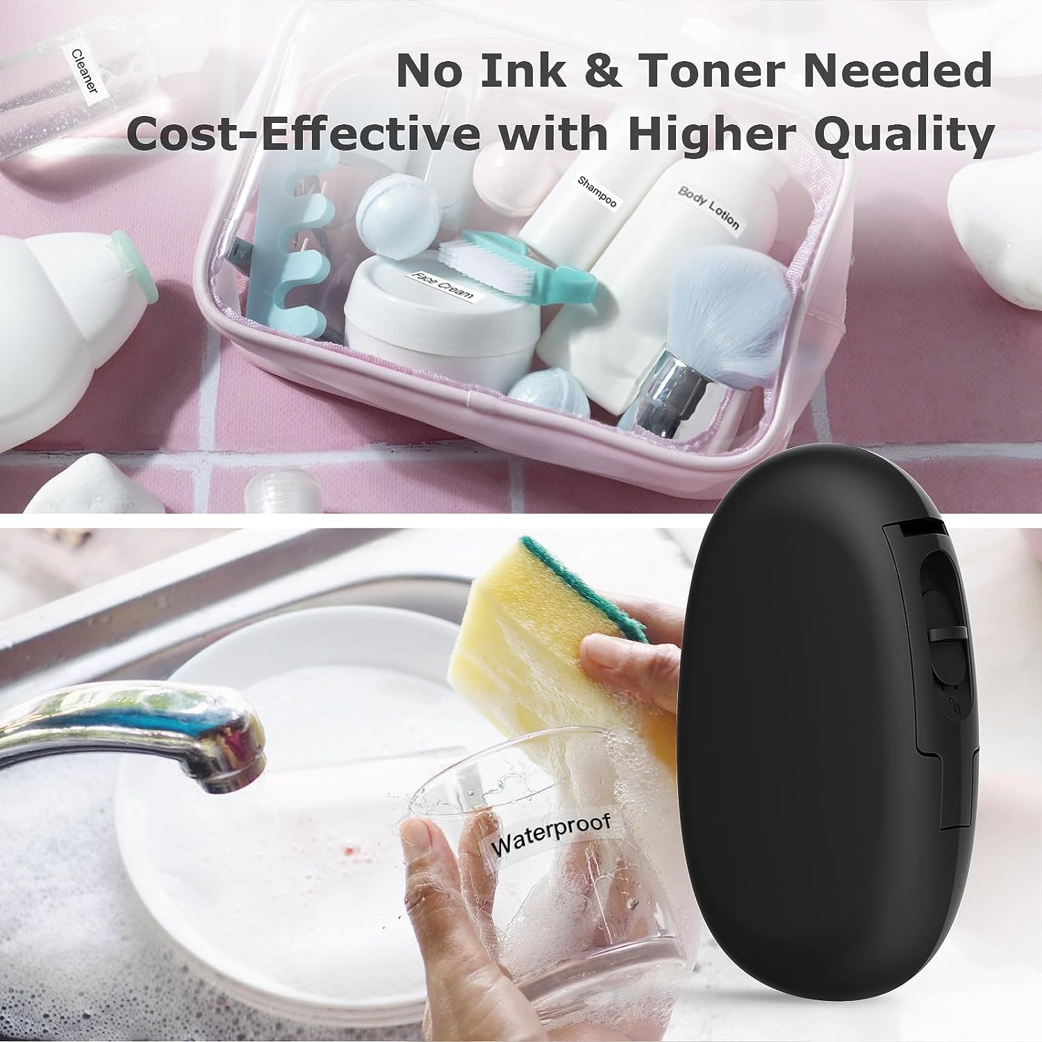 Imprimante D'étiquettes Portable Bluetooth E10 - Compatible IOS/Android - Sans Encre, étiquettes Imperméables - Pour Maison, Bureau