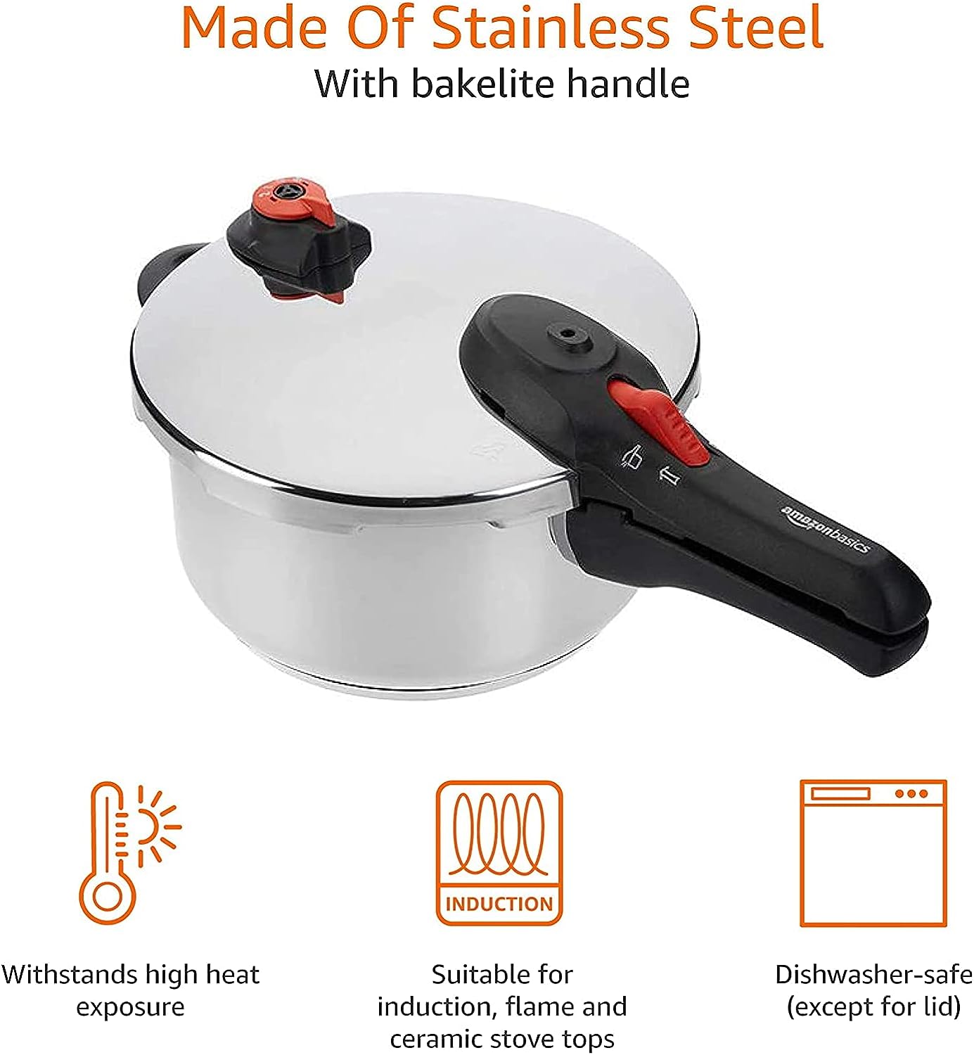 Autocuiseur (cocotte-minute) Hawkins En Inox 18/10 - Capacité 1,5 Litre, Argenté, Modèle HSS15 - Fabriqué En Inde
