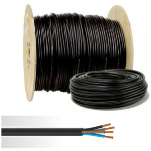 Cable u-1000 r2v 4x10mm² noir