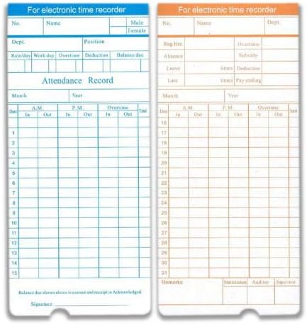 Cartes de pointage (paquet de 100) - OUAGADOUGOU.ONLINE
