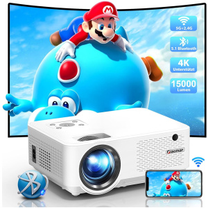 Full HD Projecteur 4K Home Cinema pris en charge, 5G WiFi Bluetooth