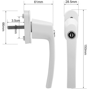 Poignées & serrures de fenêtre verrouillables