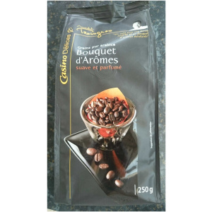 Café Grain Pur Arabica Bouquet D’arômes 250g Casino Délices