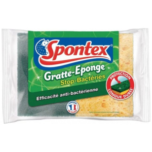 Spontex – Gratte-éponge stop graisse – pack de 2