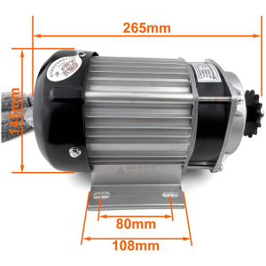 Moteur à engrenages électrique sans balais 48 V 60 V 750 W