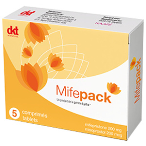 Mifepack (mifepristone) 200mg – Boite de 5 comprimés