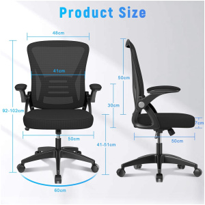 Chaise de bureau ergonomique avec support lombaire