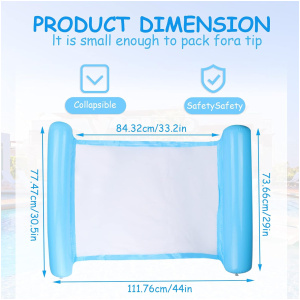 Lit de natation gonflable, hamac d’eau 4 en 1 Chaise longue de piscine