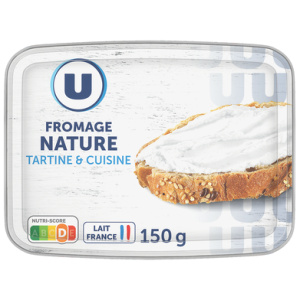 Fromage nature au lait pasteurisé 21,5%mg, 150g