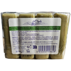 Savon de marseille Huile d’Olive 4x100gr