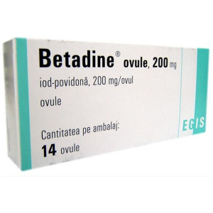 Bétadine 250 mg, ovule