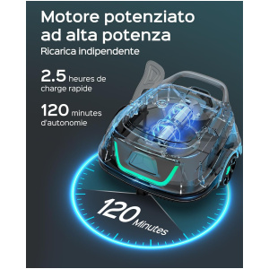 Robot Nettoyeur de Piscine Sans Fil