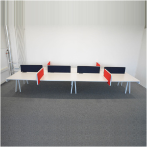 Poste de travail Vitra Joyn hauteur fixe 750 mm – 4850 x 1800 mm