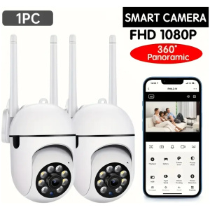 Caméra de sécurité intelligente HD 1080p avec vision nocturne couleur
