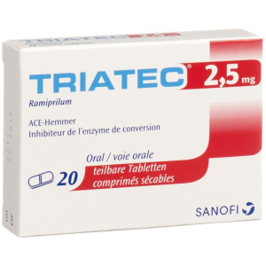 Triatec 2,5 mg comprimés (boîte de 30)